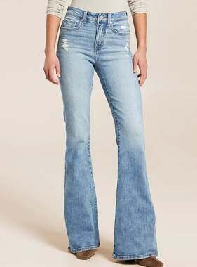 EUC BKE Buckle Black Fit No. 35 Flare Stretch Jean - 24 waist